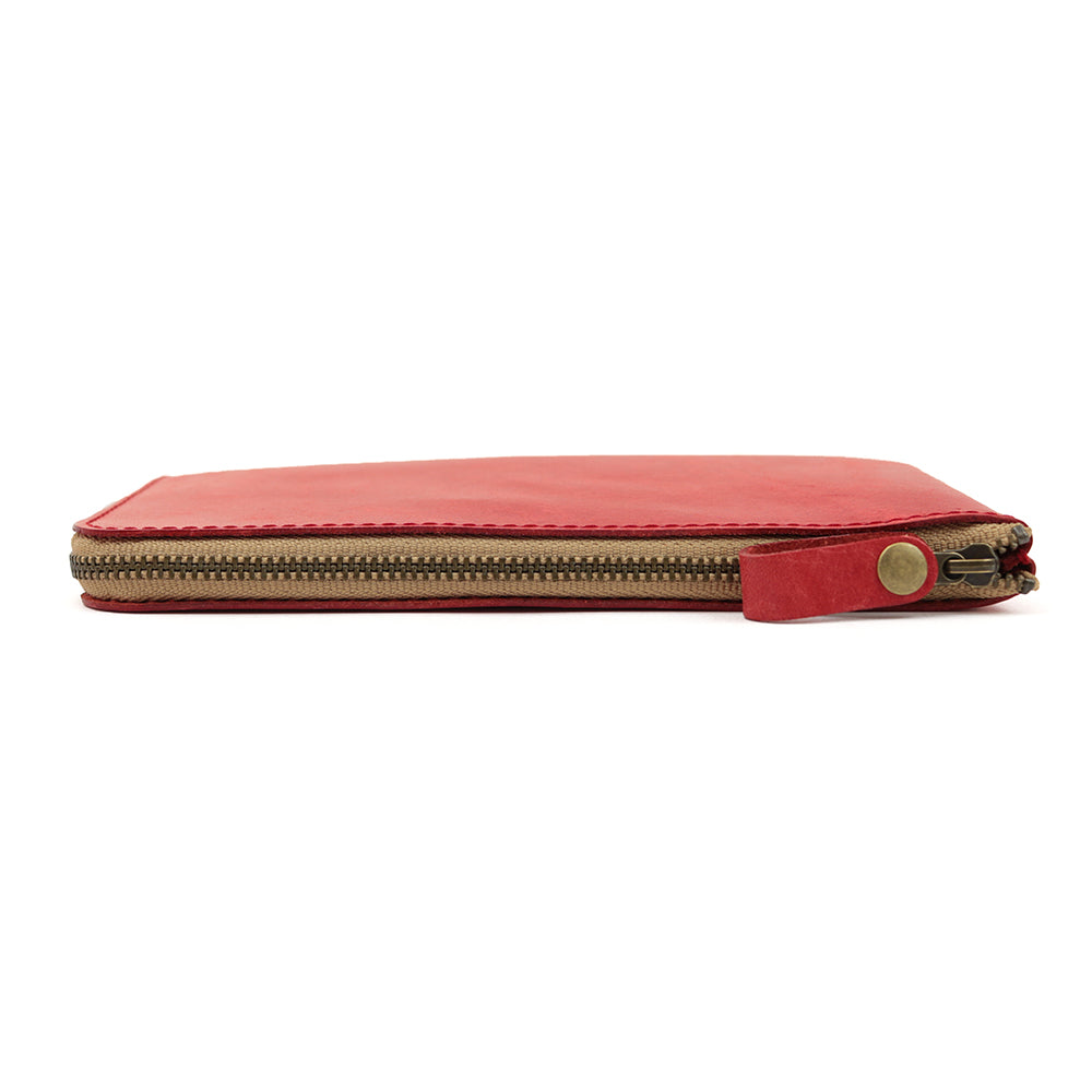 L-shaped zipper thin long wallet NC3749w