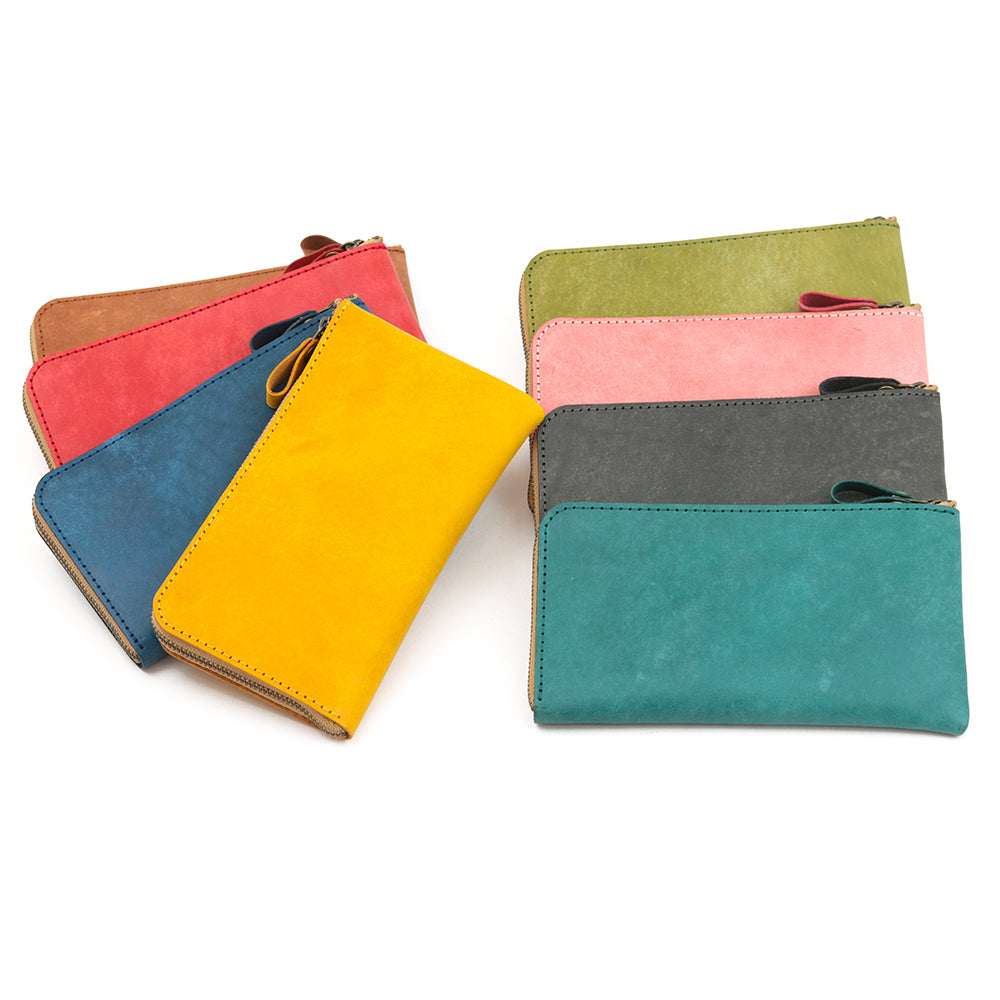 L-shaped zipper thin long wallet NC3749w