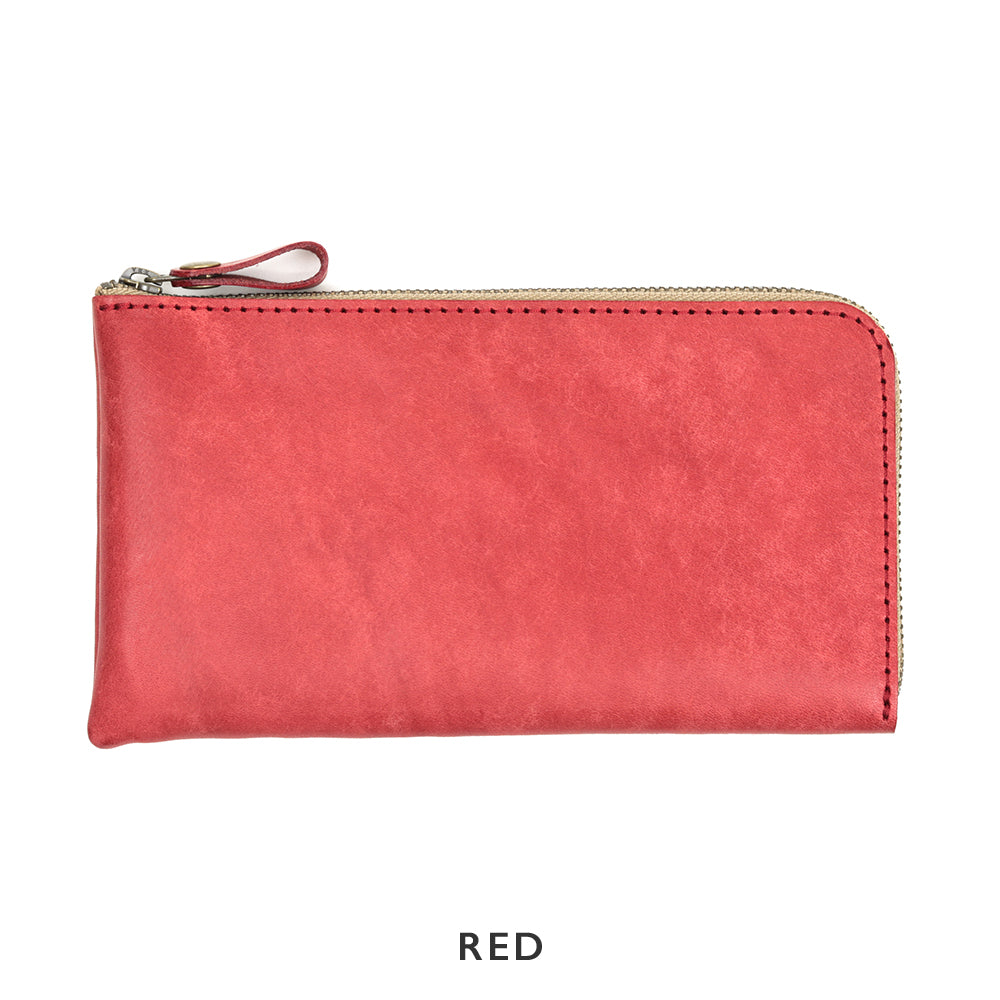 L-shaped zipper thin long wallet NC3749w