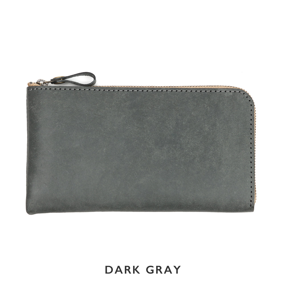 L-shaped zipper thin long wallet NC3749w