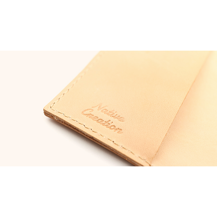 Natural leather bi-fold 4-key case NC3760-NTR