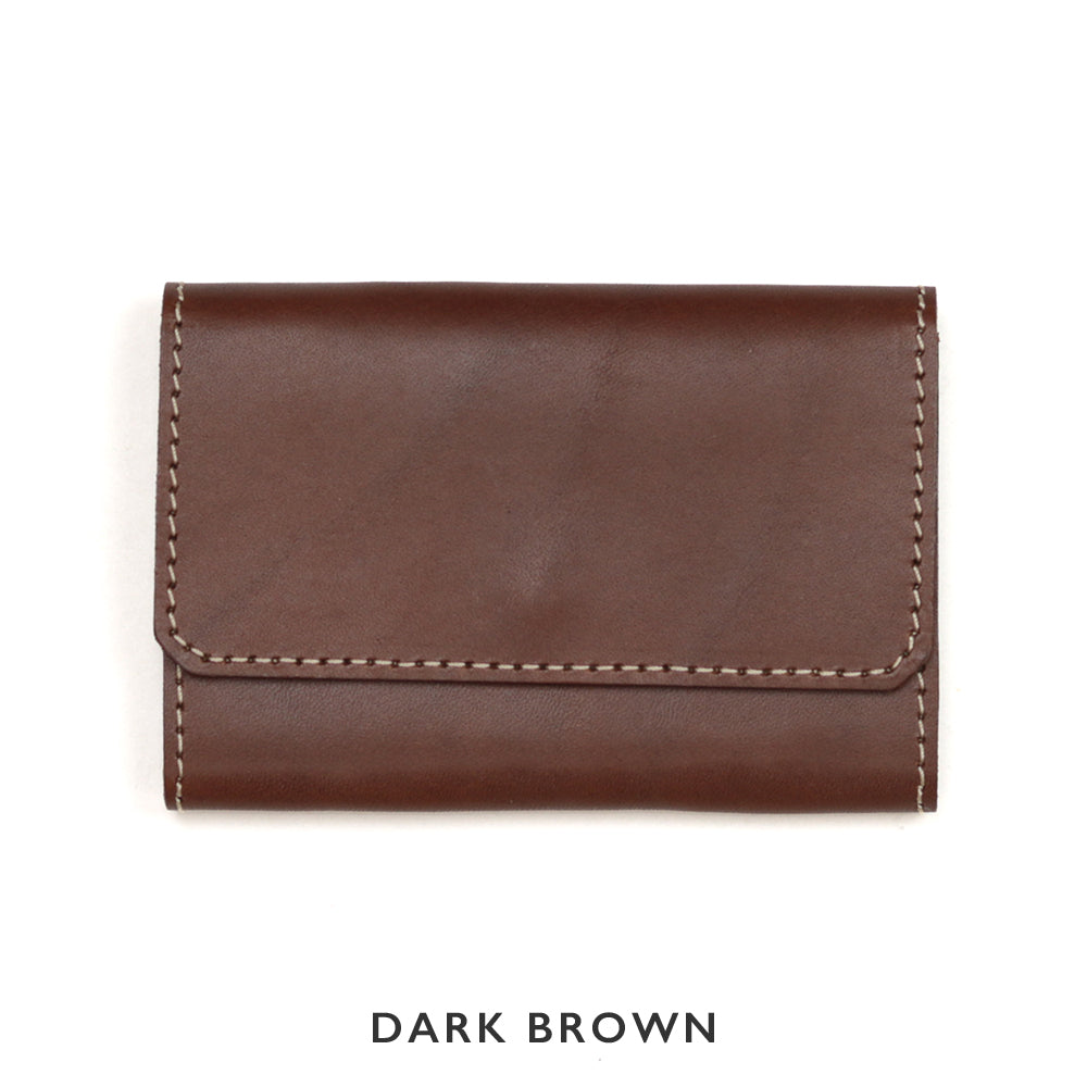 2色のステッチカラーから選べるレザーカードケース NC3769