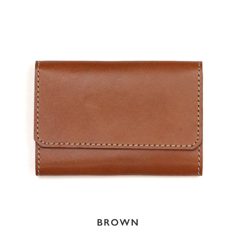 2色のステッチカラーから選べるレザーカードケース NC3769