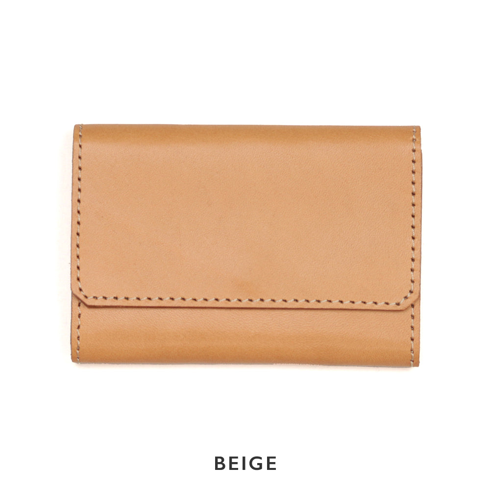 2色のステッチカラーから選べるレザーカードケース NC3769