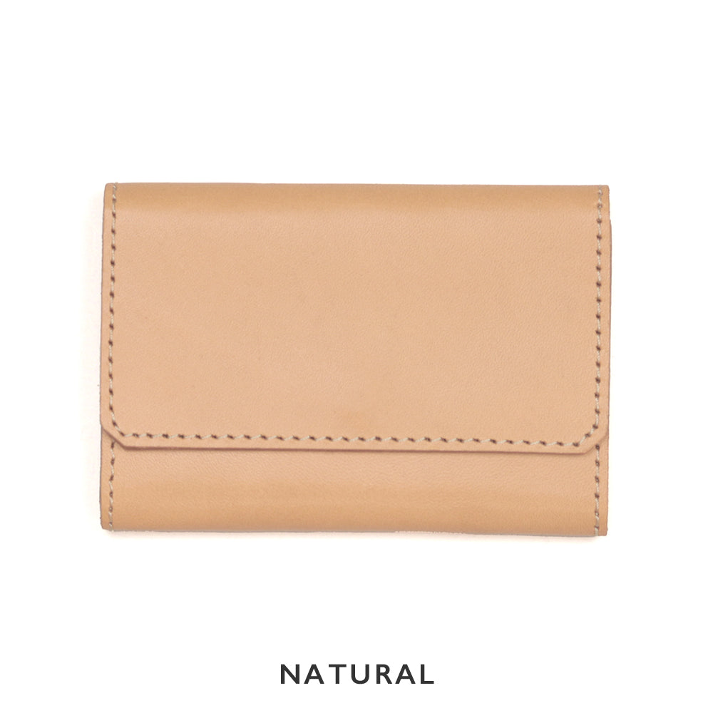 2色のステッチカラーから選べるレザーカードケース NC3769