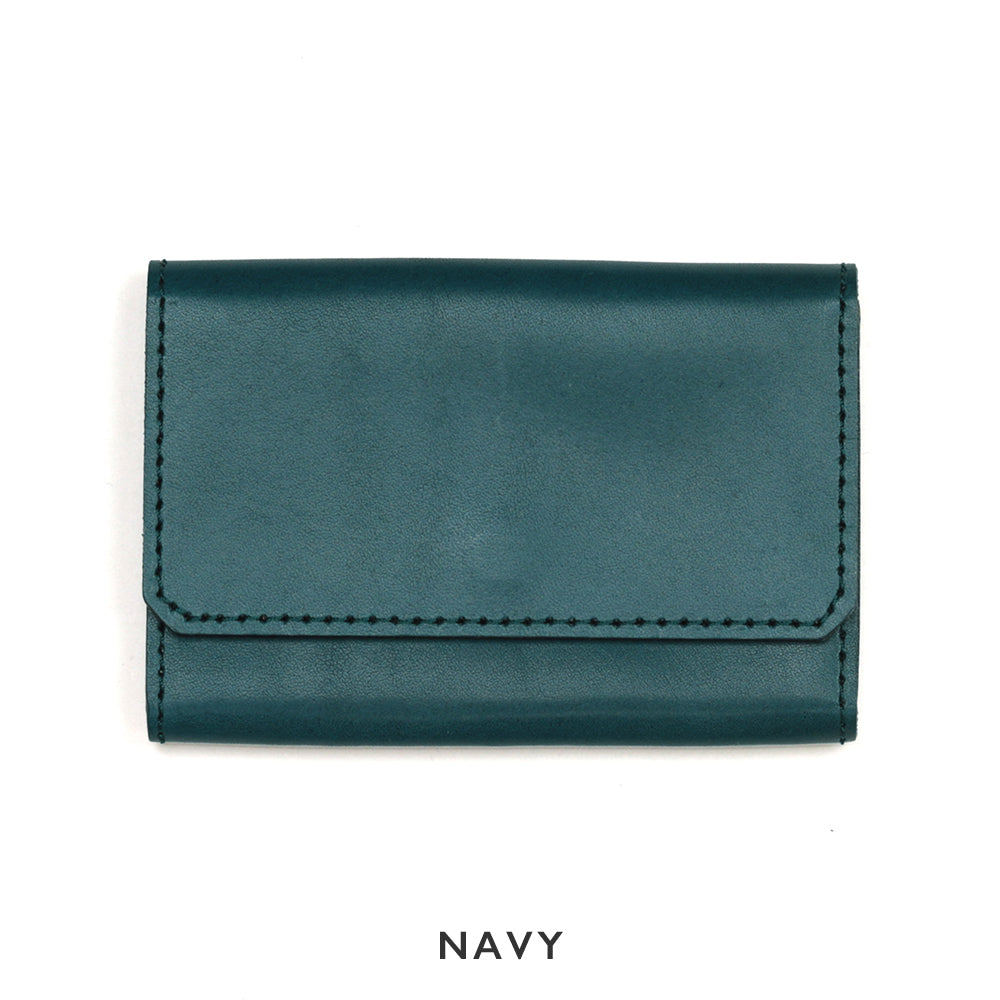 2色のステッチカラーから選べるレザーカードケース NC3769