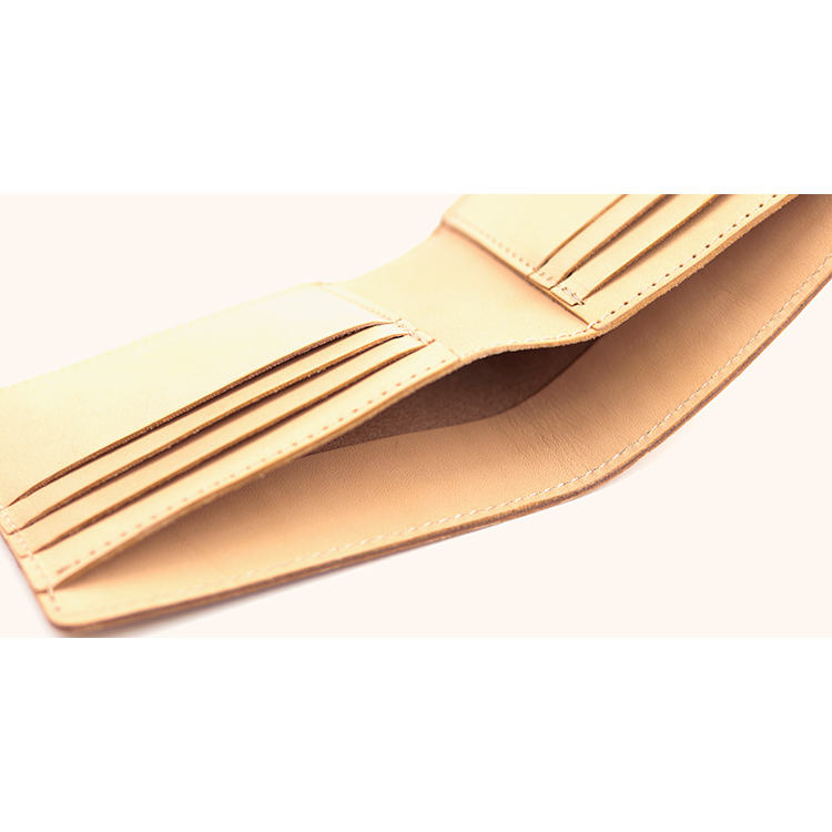 ナチュラルレザー 二つ折り財布 (カード・札入れ用) NC3772-NTR