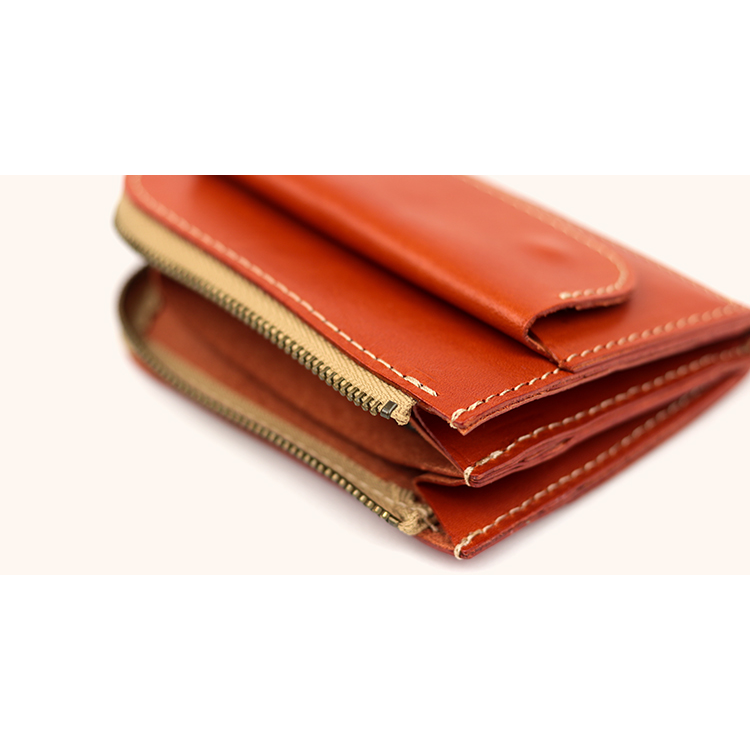 コンパクトなのに大容量。L字ファスナー ミニ財布 栃木レザー NC3773