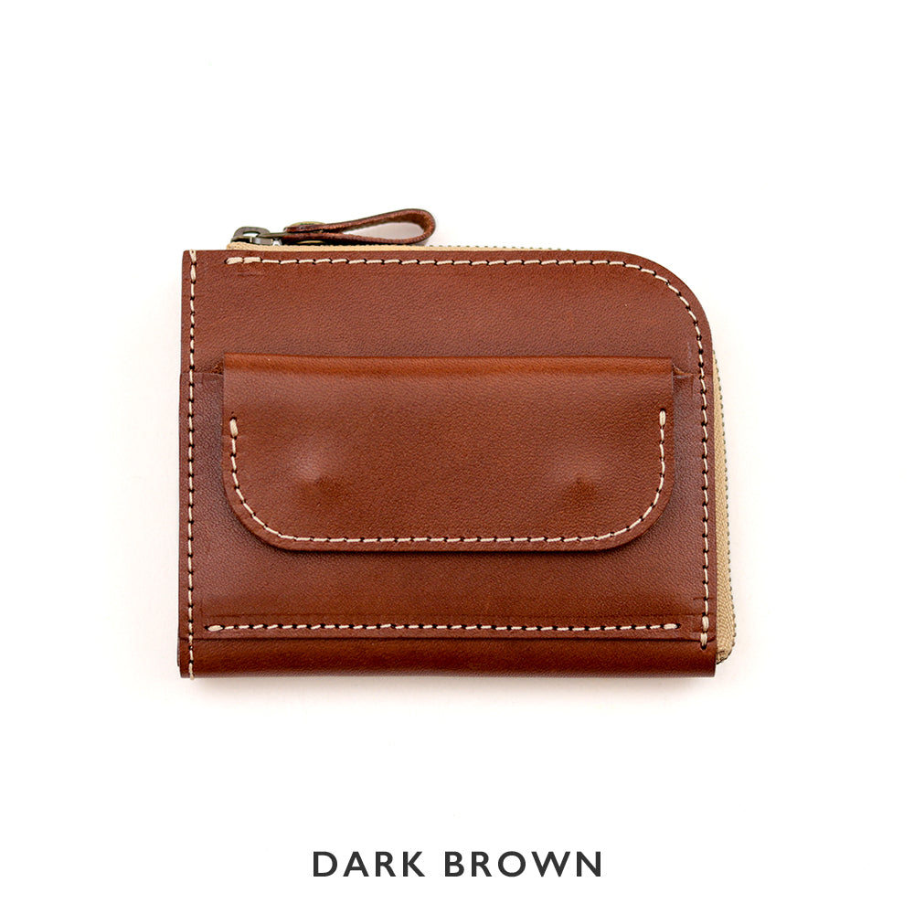 コンパクトなのに大容量。L字ファスナー ミニ財布 栃木レザー NC3773