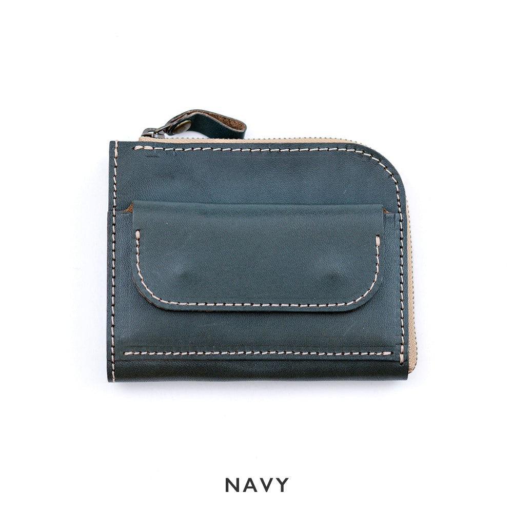 コンパクトなのに大容量。L字ファスナー ミニ財布 栃木レザー NC3773