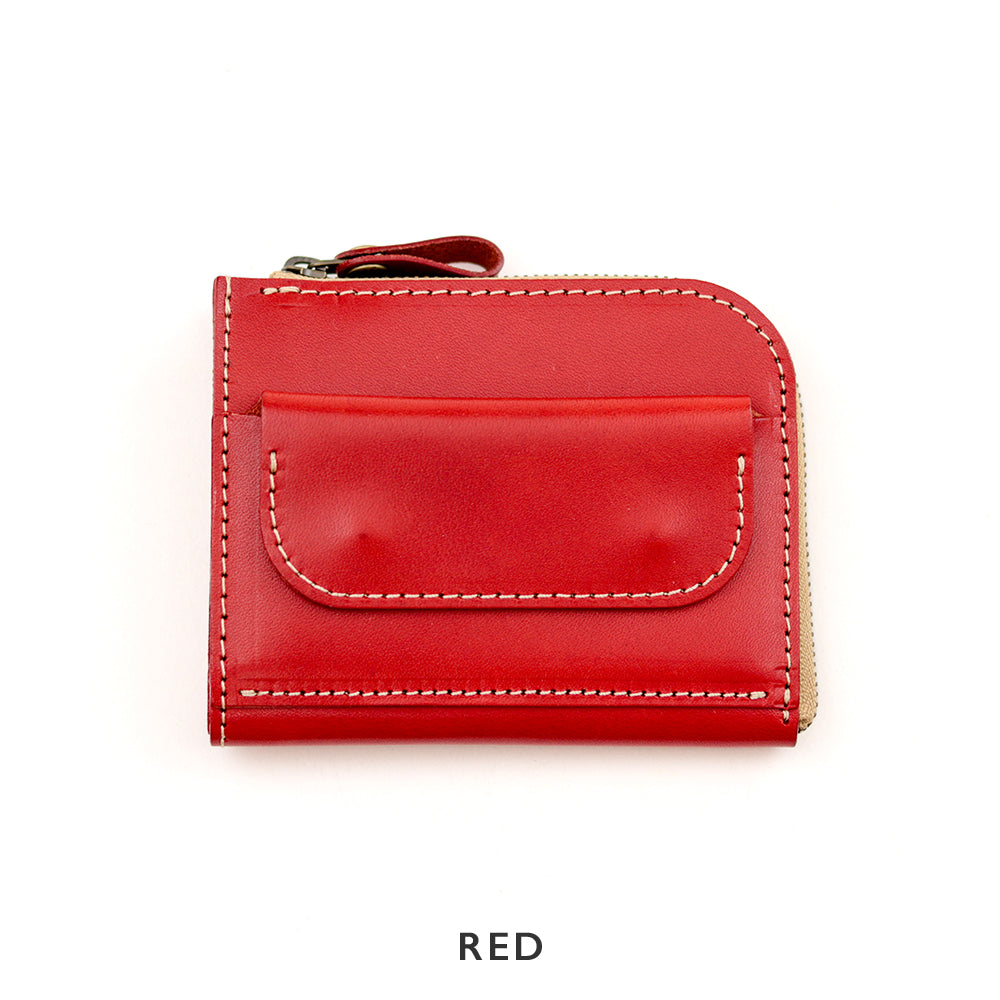 コンパクトなのに大容量。L字ファスナー ミニ財布 栃木レザー NC3773