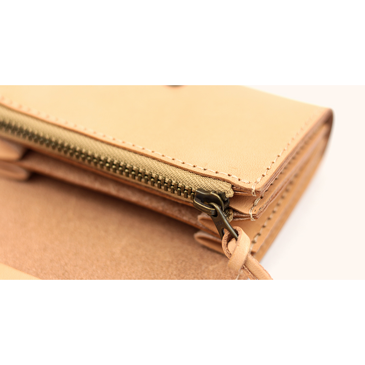 Natural leather mini wallet NC3774-NTR