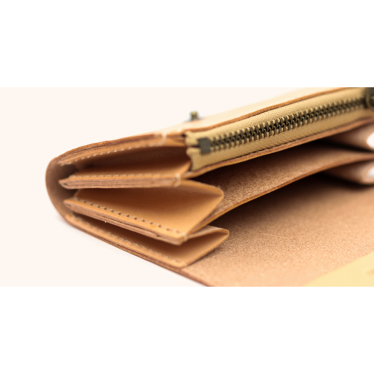 Natural leather mini wallet NC3774-NTR