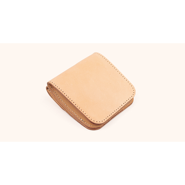 Natural leather bi-fold wallet NC3775-NTR