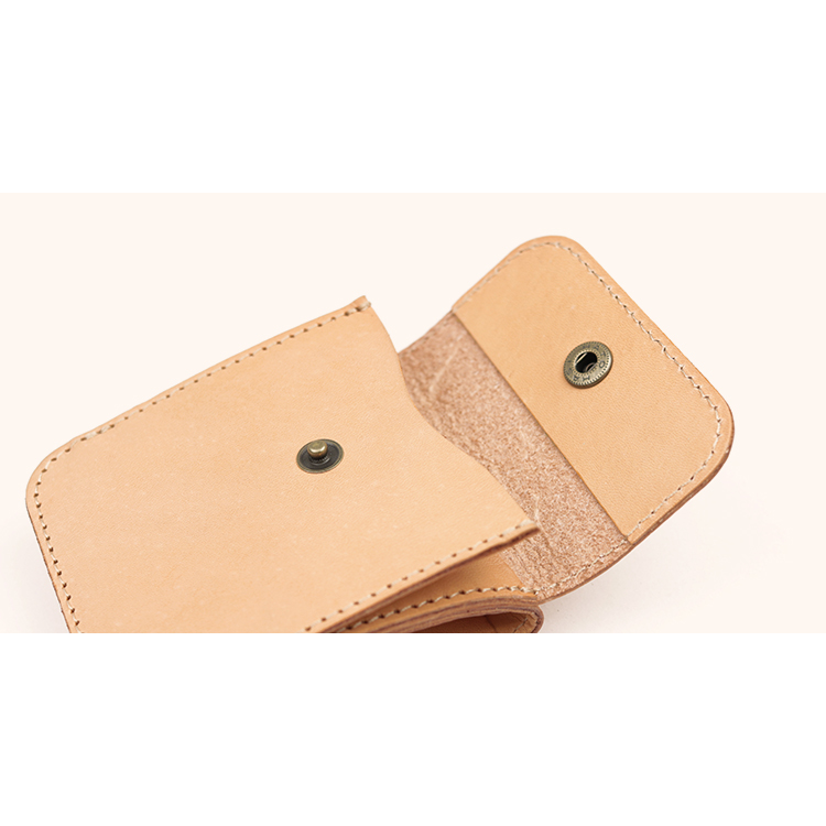 Natural leather bi-fold wallet NC3775-NTR