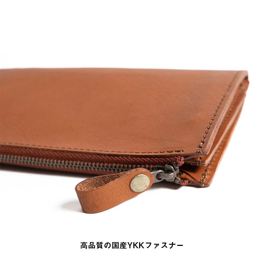 L字ファスナー長財布|12ポケット|栃木レザー(ヴォーノオイル)NC3785V