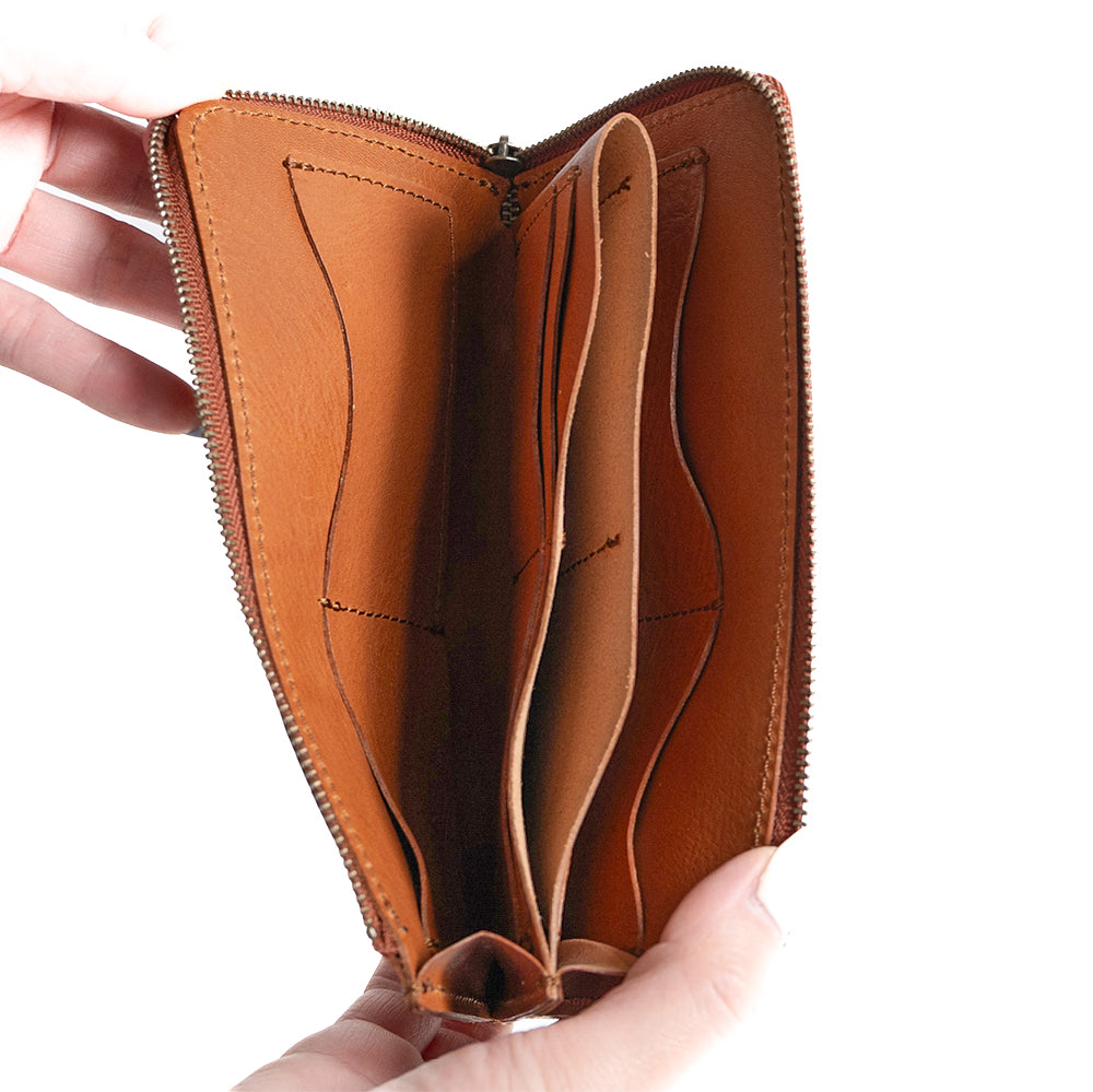 新作早割10%OFF実施中 3/31まで【L字ファスナー長財布】栃木レザー NC3785V