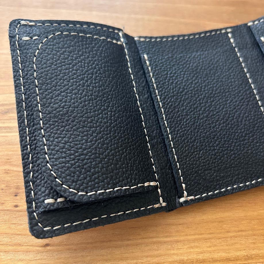 【訳あり品14】 ミニ財布 姫路レザーBLACK NC3783S