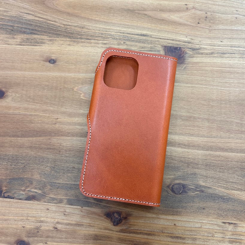 【訳あり品21】iPhone 14 Pro Max用ケース 栃木レザー ORANGE nc3932
