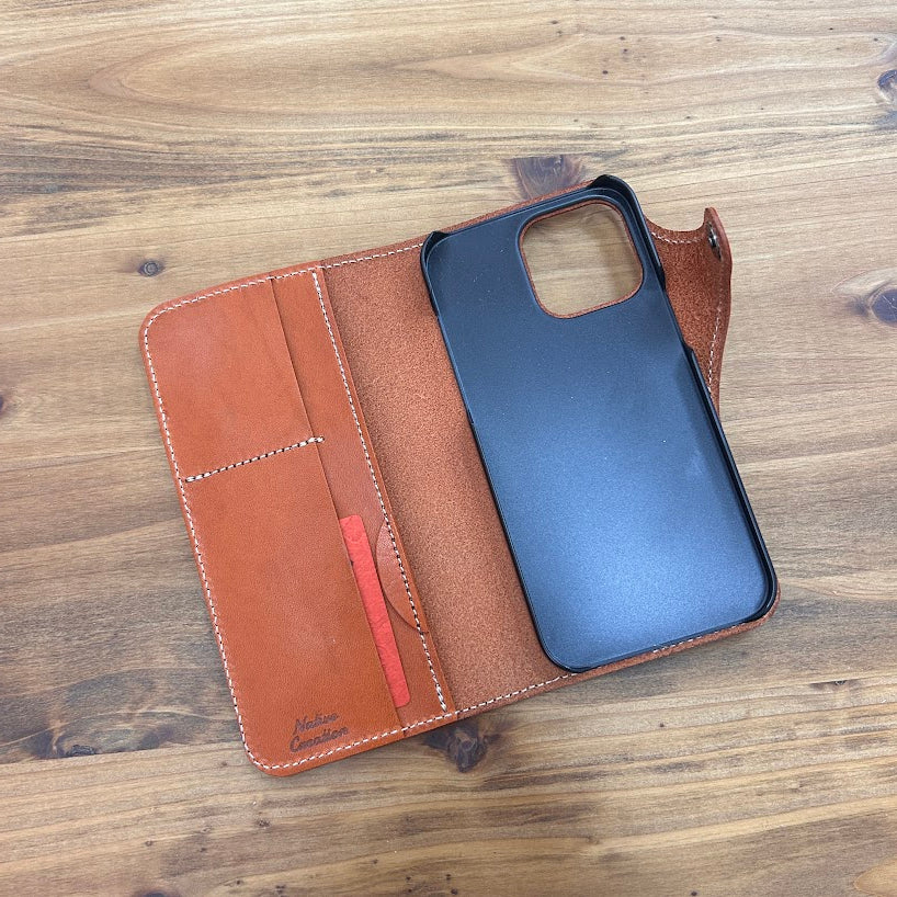 【訳あり品21】iPhone 14 Pro Max用ケース 栃木レザー ORANGE nc3932