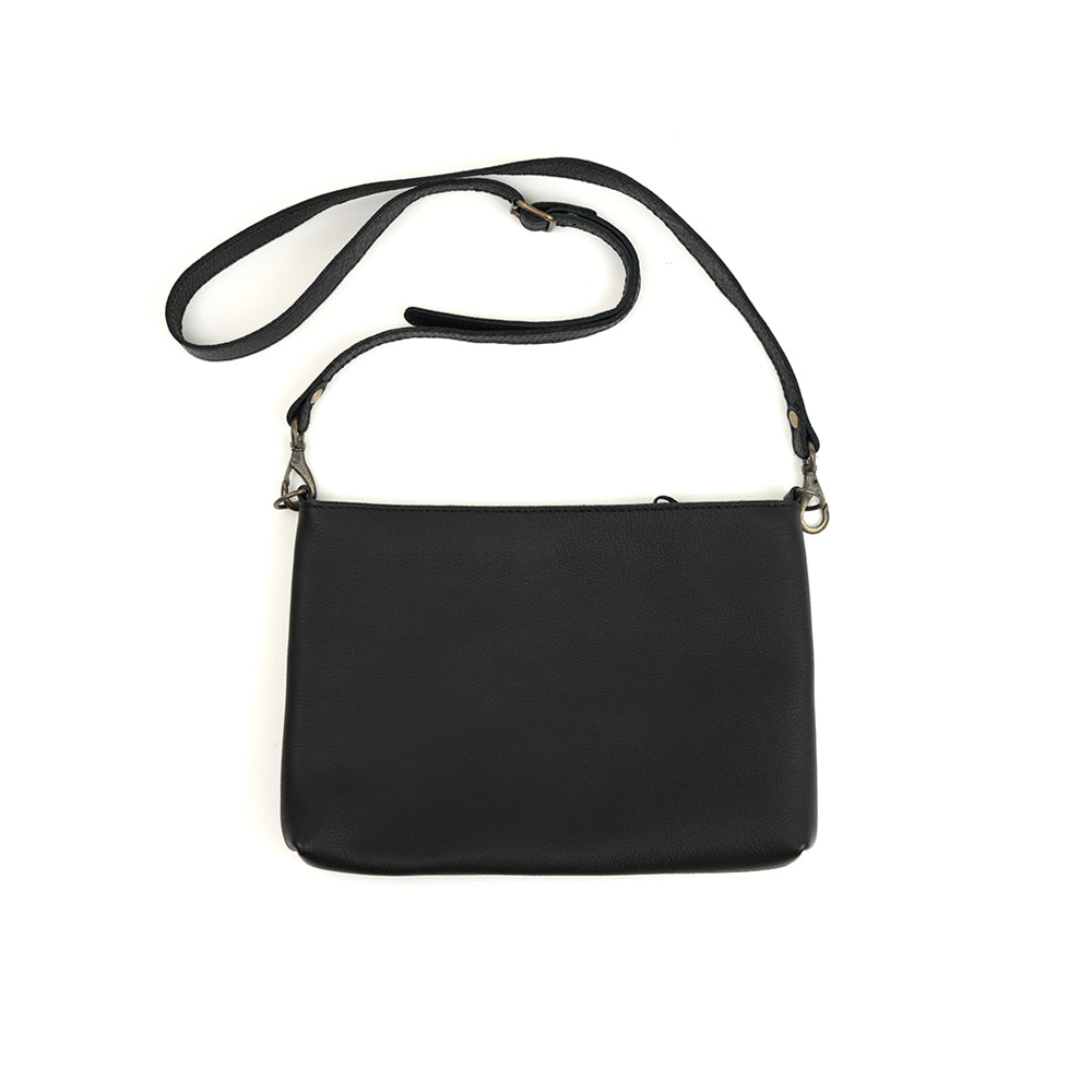 浅型-小サイズ】姫路レザー シンプルを極めたレザーサコッシュ NC3419S