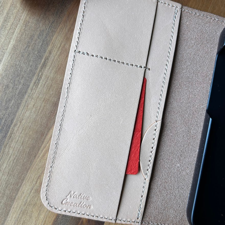 【訳あり品6】 iPhone 14 Pro 用ケース 栃木レザー NATURAL nc3930