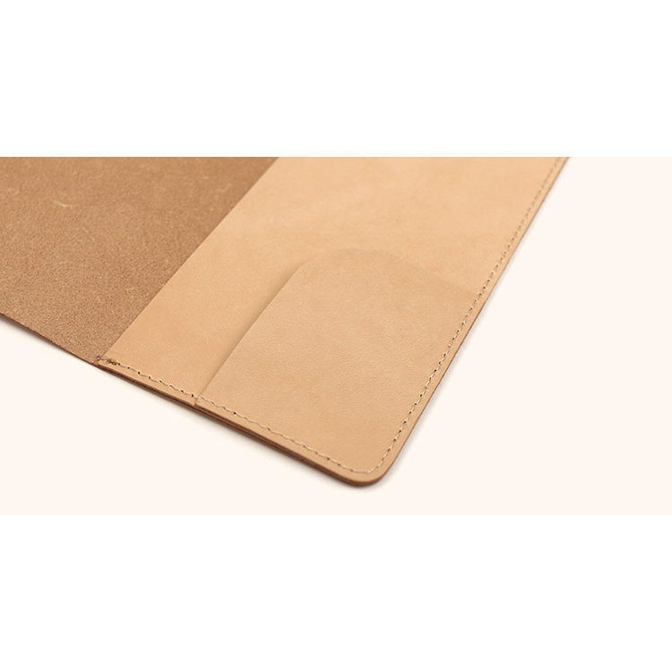 Natural leather notebook cover A4 size NC3754-NTR