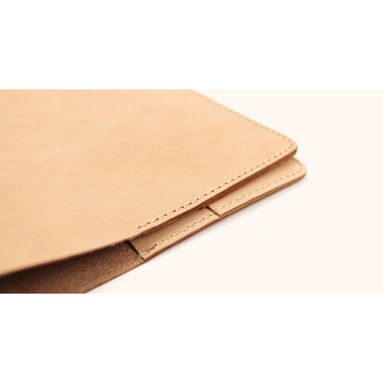 Natural leather notebook cover A4 size NC3754-NTR