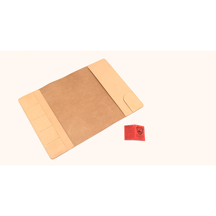 Natural leather notebook cover A4 size NC3754-NTR