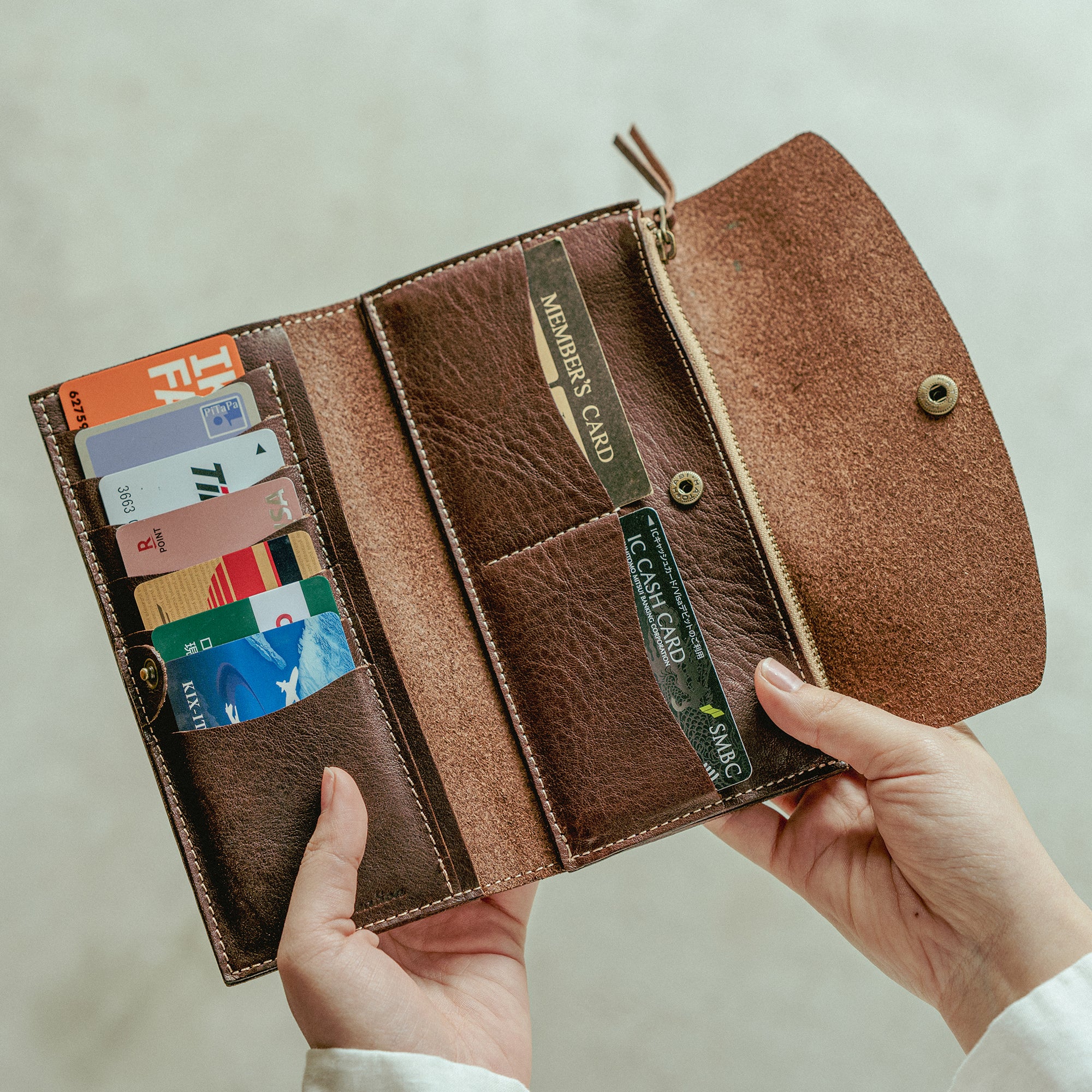 【大容量三つ折りロングウォレット】 栃木レザー ソフトシュリンク NC3738｜Native Creation（ネイティブクリエーション）公式オンラインショップ