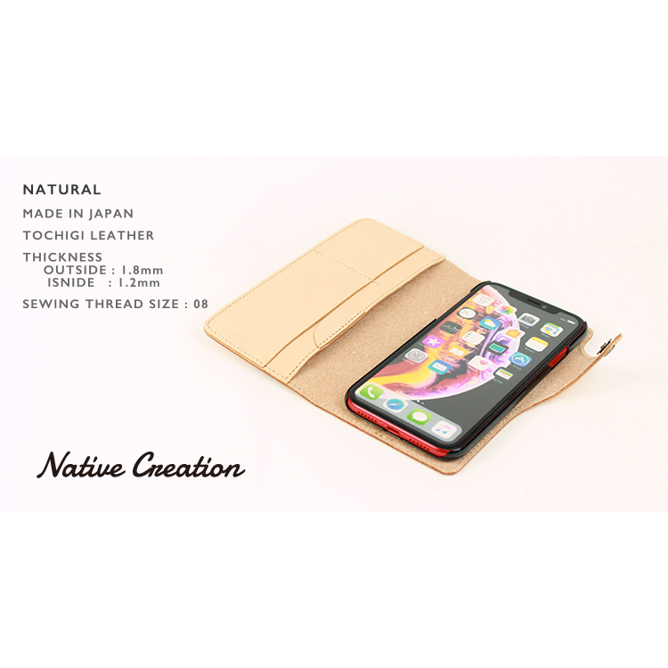 Tochigi Leather Notebook Case for iPhone 15 Series