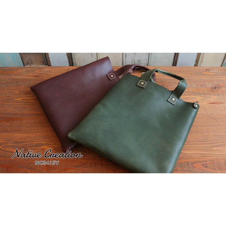 Soft Shrink Oil Leather Shoulder Tote Bag NC3415V