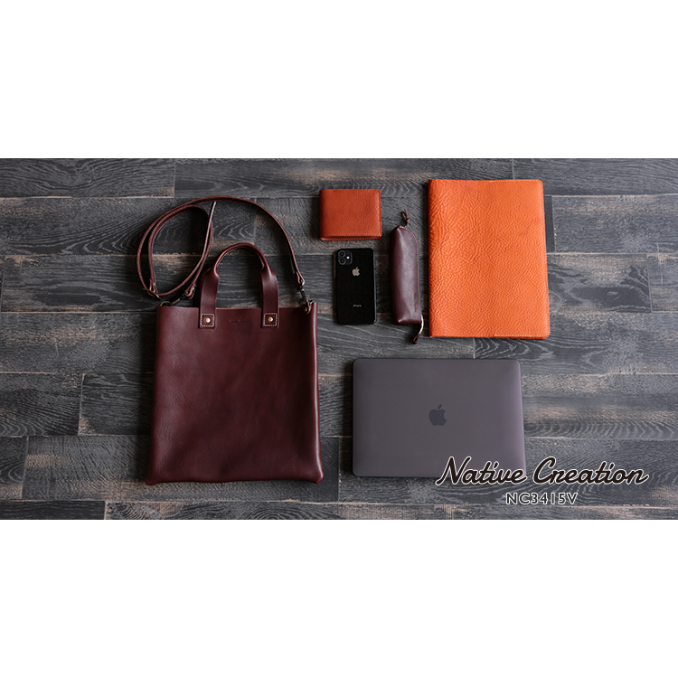 Soft Shrink Oil Leather Shoulder Tote Bag NC3415V