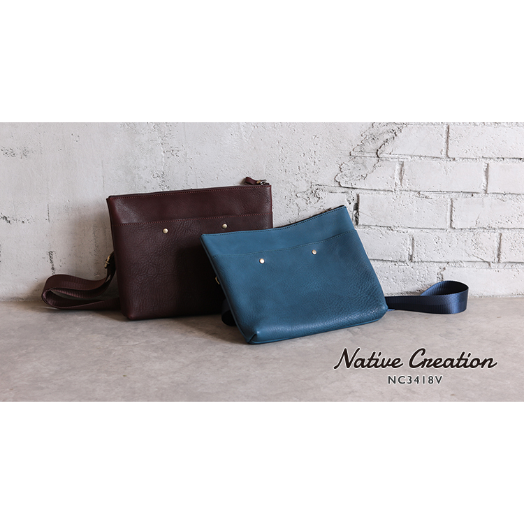 Leather shoulder bag NC3418V