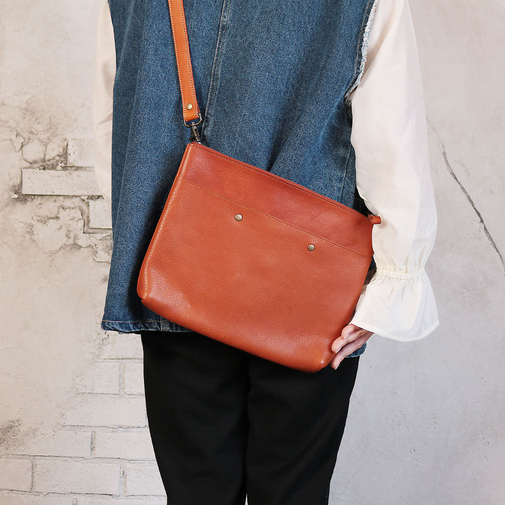 【ショルダーバッグ】栃木レザーソフトシュリンク NC3418V