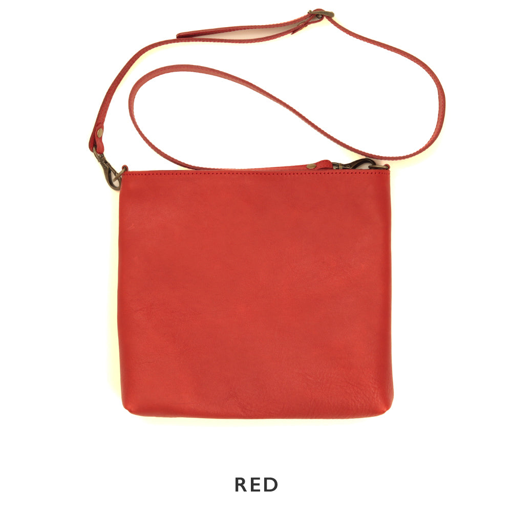 深型/中サイズ【シンプルを極めたレザーサコッシュ】栃木レザー