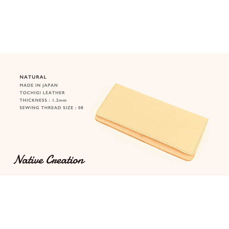 Natural leather Smart long wallet available in two types NC3702-NTR NC3730-NTR