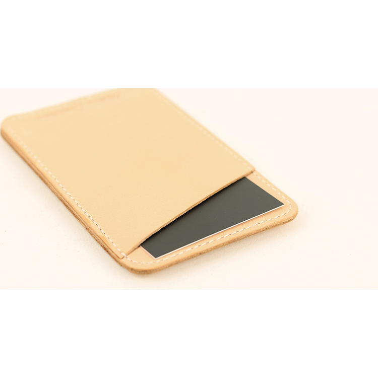 Natural leather pass case NC3703-NTR