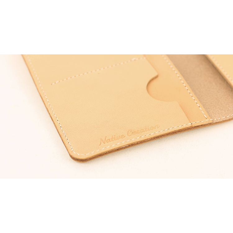 Natural leather passport case NC3705-NTR