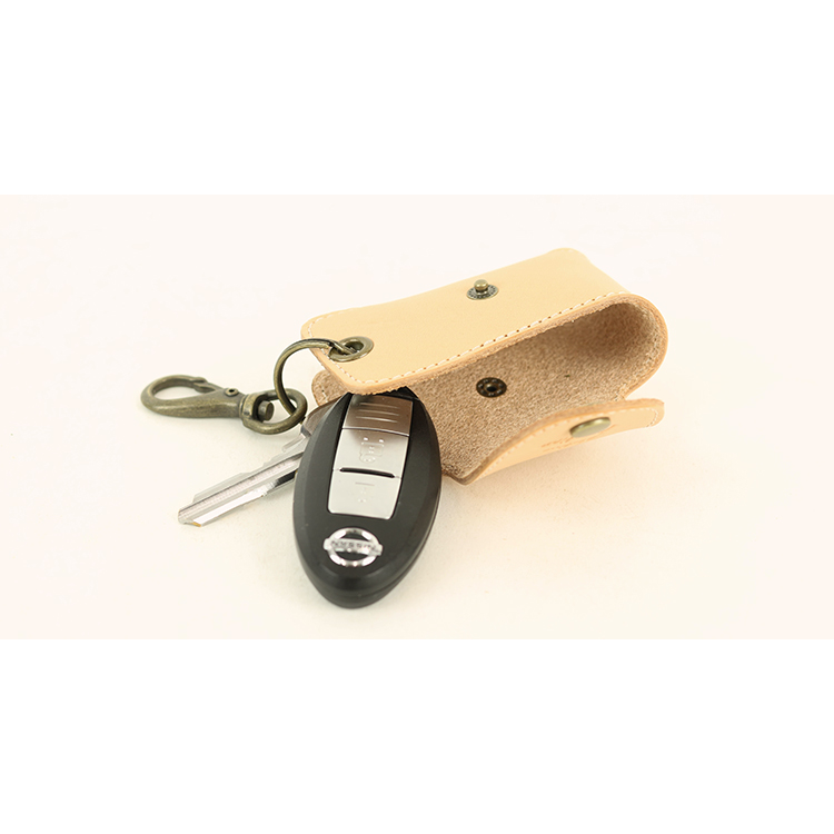 Natural leather key case NC3711-NTR