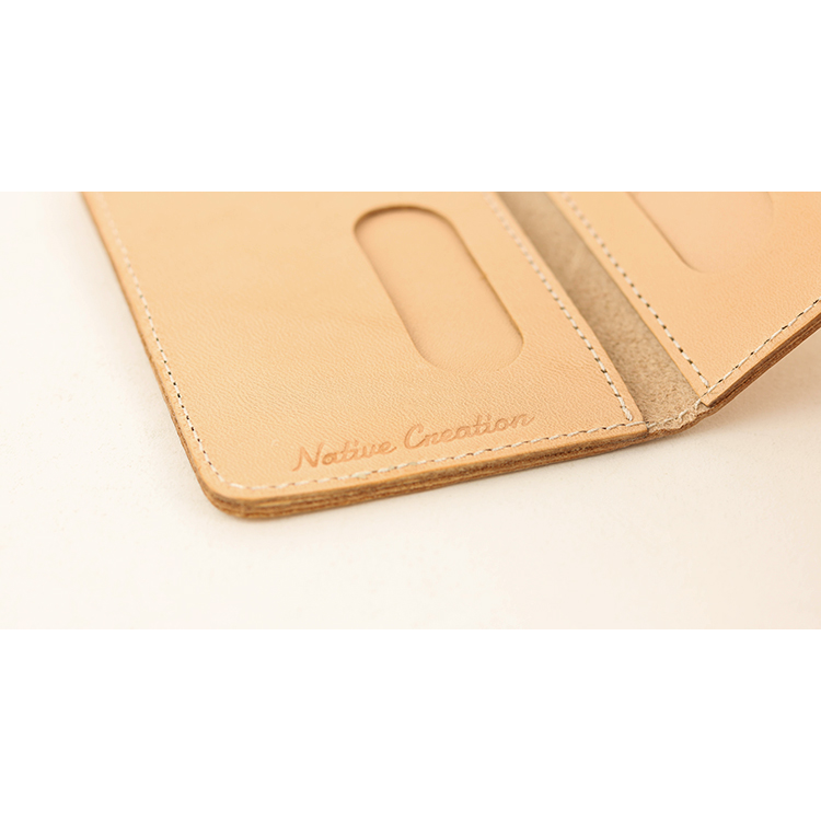 Natural leather pass/card case NC3717-NTR