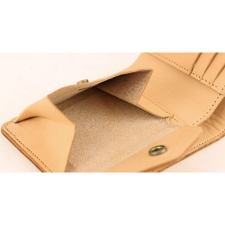 Natural leather bi-fold wallet NC3731-NTR