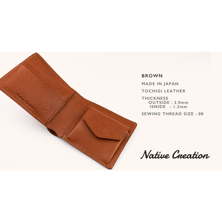 Soft Shrink Oil Leather Bi-fold Wallet NC3731M