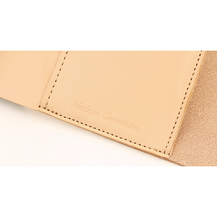 Natural leather tri-fold wallet NC3736-NTR