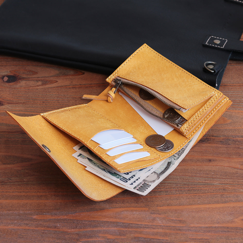 Italian leather tri-fold wallet NC3736W