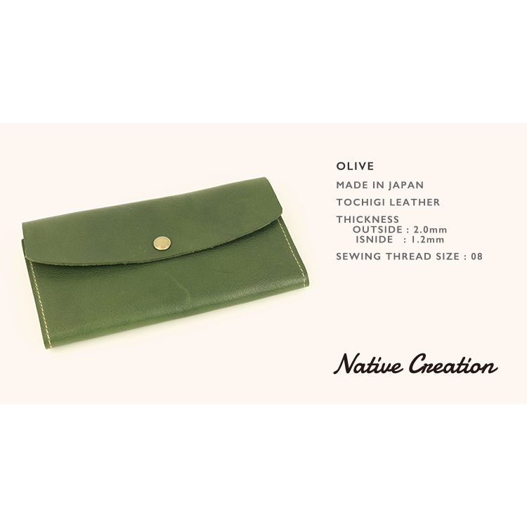 Soft Shrink Oil Leather Tri-Fold Long Wallet NC3738 