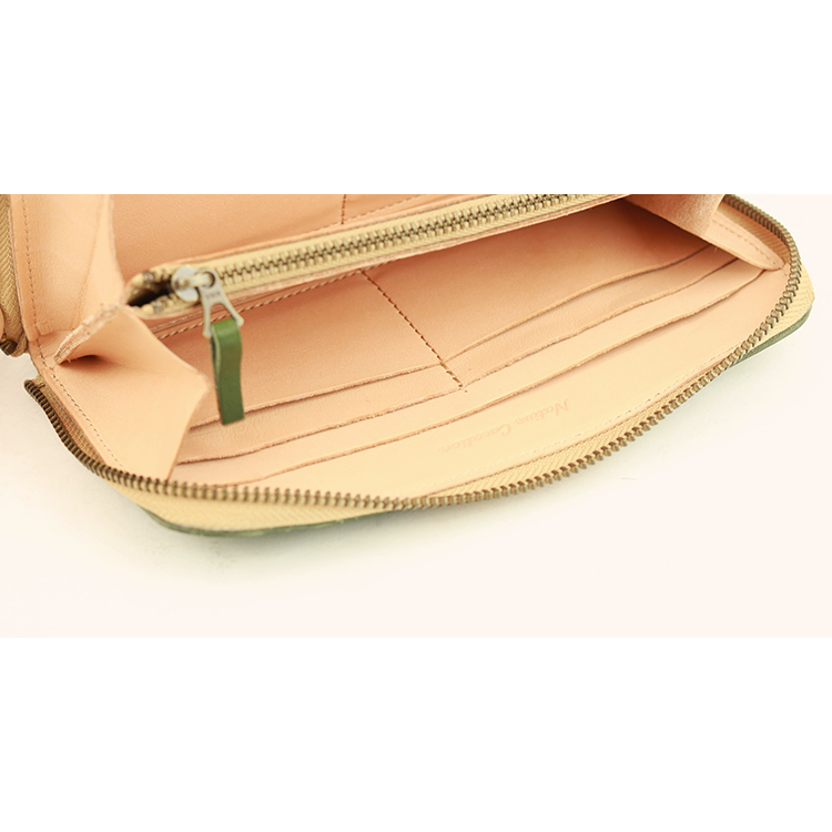 Soft Shrink Oil Leather Round Zipper Wallet NC3739