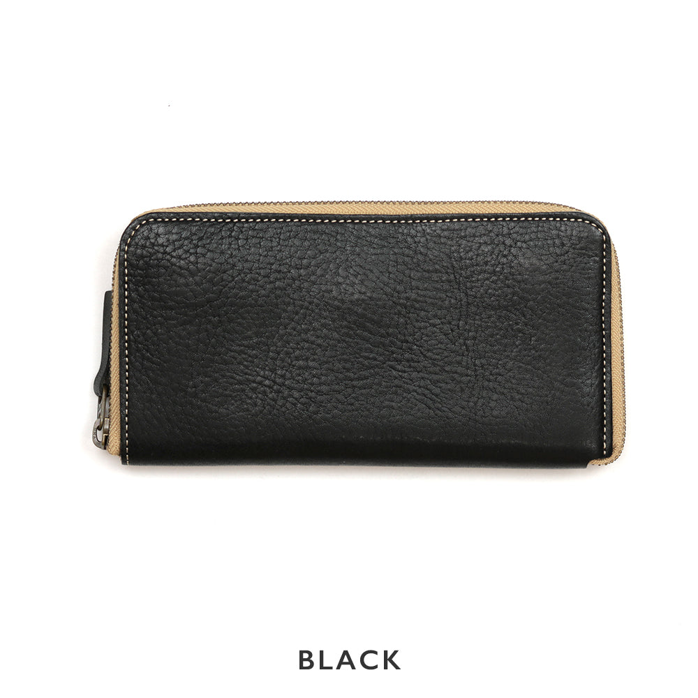 Soft Shrink Oil Leather Round Zipper Wallet NC3739