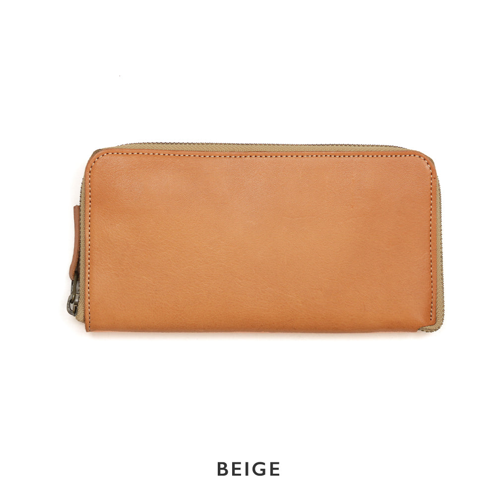 Soft Shrink Oil Leather Round Zipper Wallet NC3739