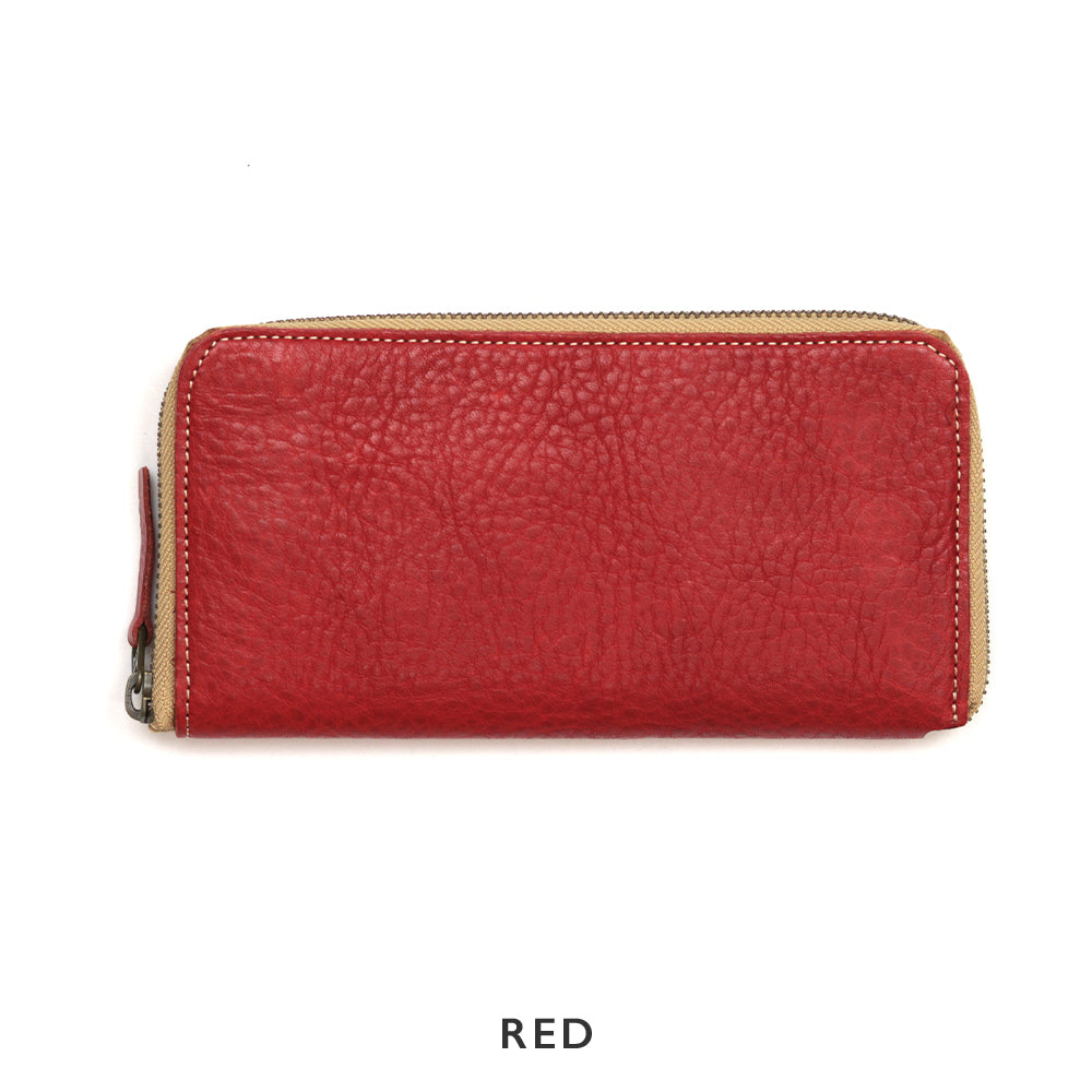 Soft Shrink Oil Leather Round Zipper Wallet NC3739